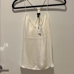 Ivory JCrew silk tank